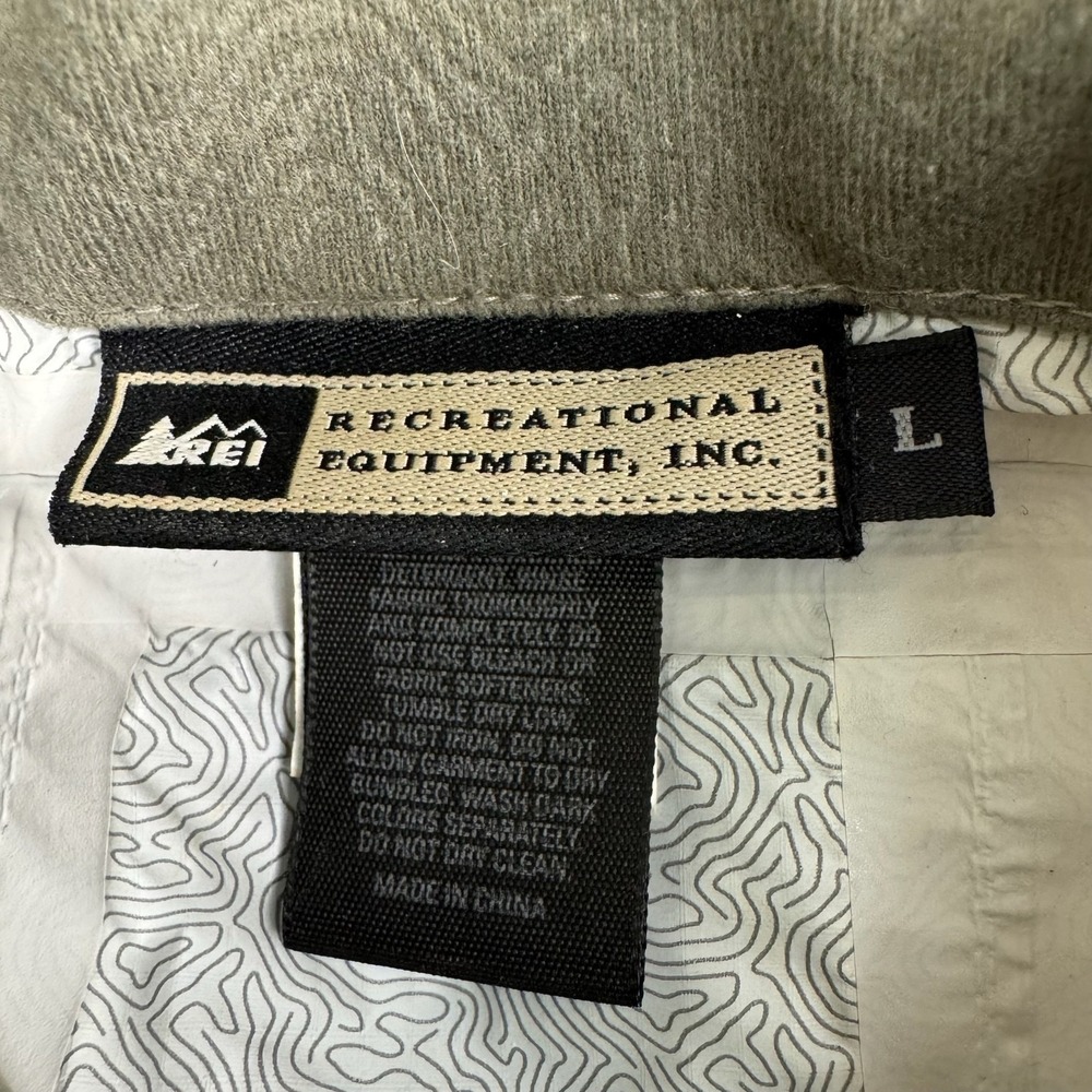 REI E1 Elements Rain Jacket Womens L Removable Hood Waterproof Lightweight - Picture 5 of 15
